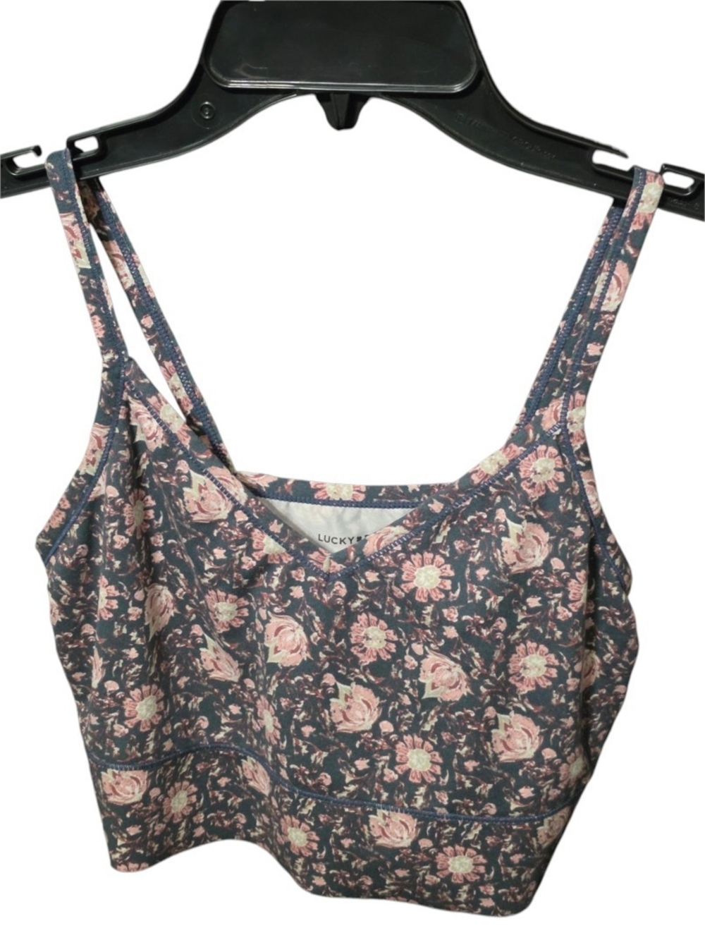 Lucky Brand Floral Vneck Lounge Bralette Size Large